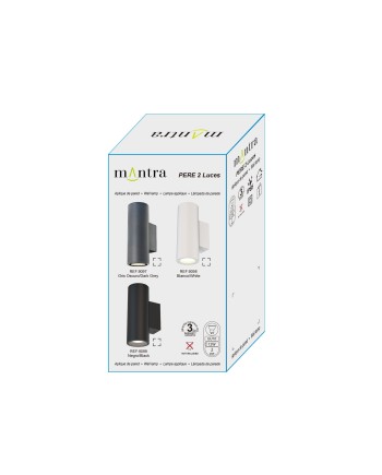 PERE * APLIQUE IP65 2L*GU10 BLANCO
